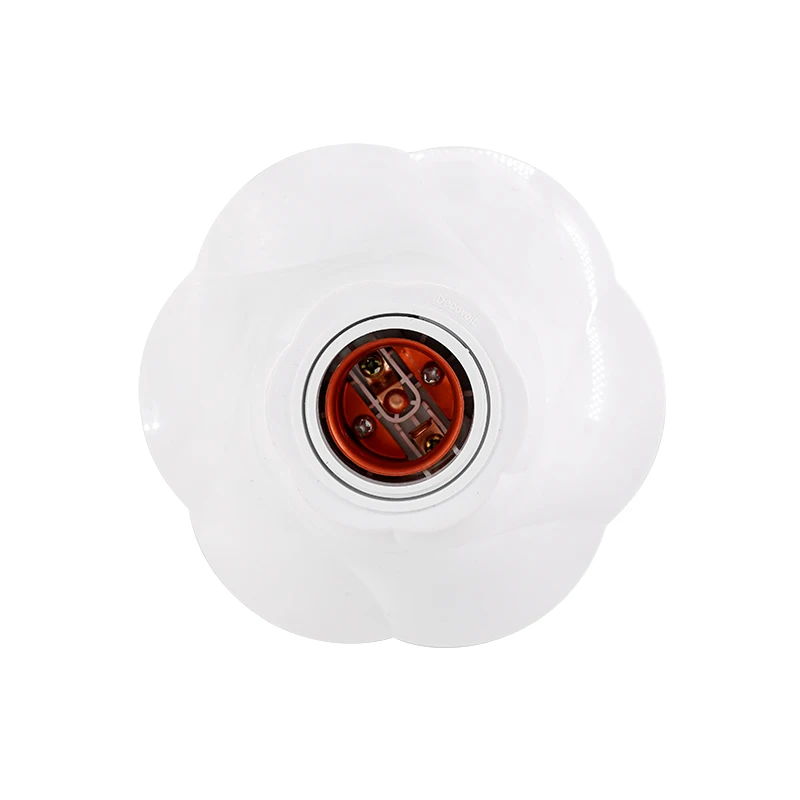 2023 Decovolt hot sale factory white lampholder cheap price e27 plastic lamp holder e27 base