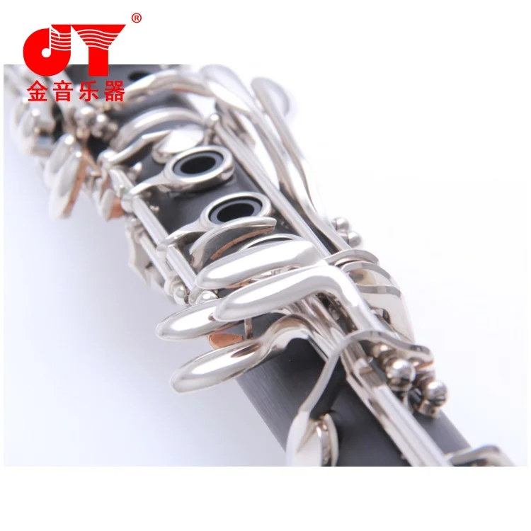 Best Selling Clarinet With C Key Ebony Body And Silver-plated Buttons For Concert Performance