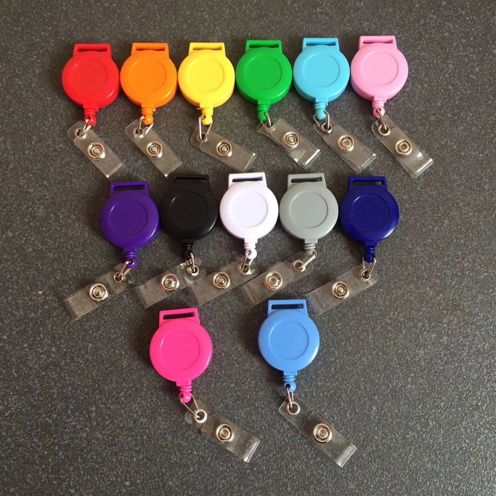 Retractable Badge Reel Holder Customized Plastic Name Tag Badge Clip With ID Card Holder Wholesale