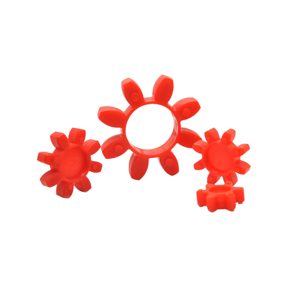 Hot Sale PU Buffer Elastic Rubber Cushion Spider Insert Element For Flexible Shaft Jaw Spider Coupling Plum Shaped Buffer Pad