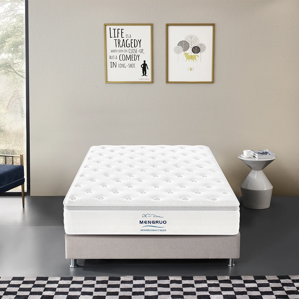 Custom factory supply king queen full size memory foam pocket spring sleep bed mattresses in a box