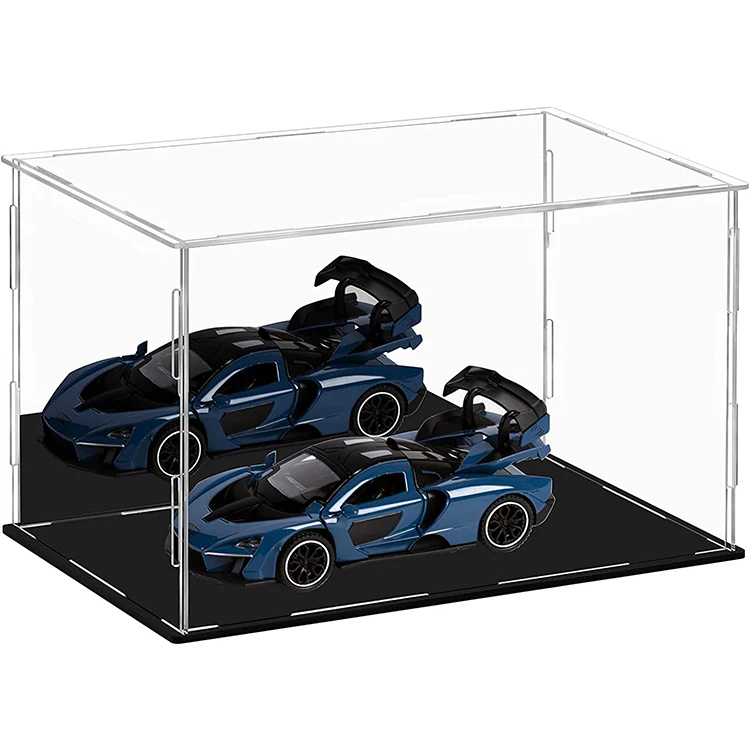 Acrylic Display Case Assemble Countertop  Acrylic Box Organizer Riser Dustproof  Protection Showcase for Action Figures Toys