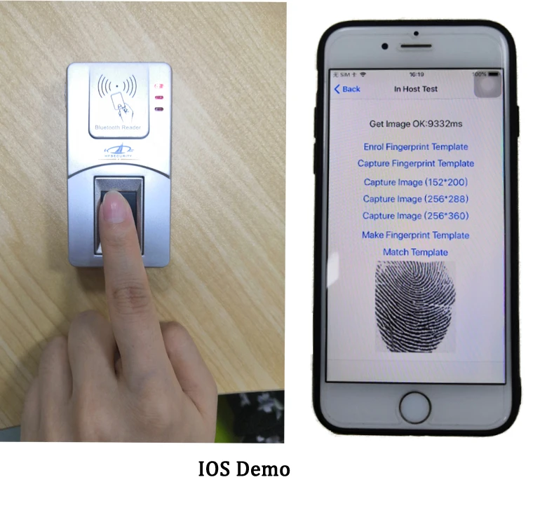 (HF-7000) Android USB беспроводной цена биометрических отпечатков пальцев Сканер голосование машина
