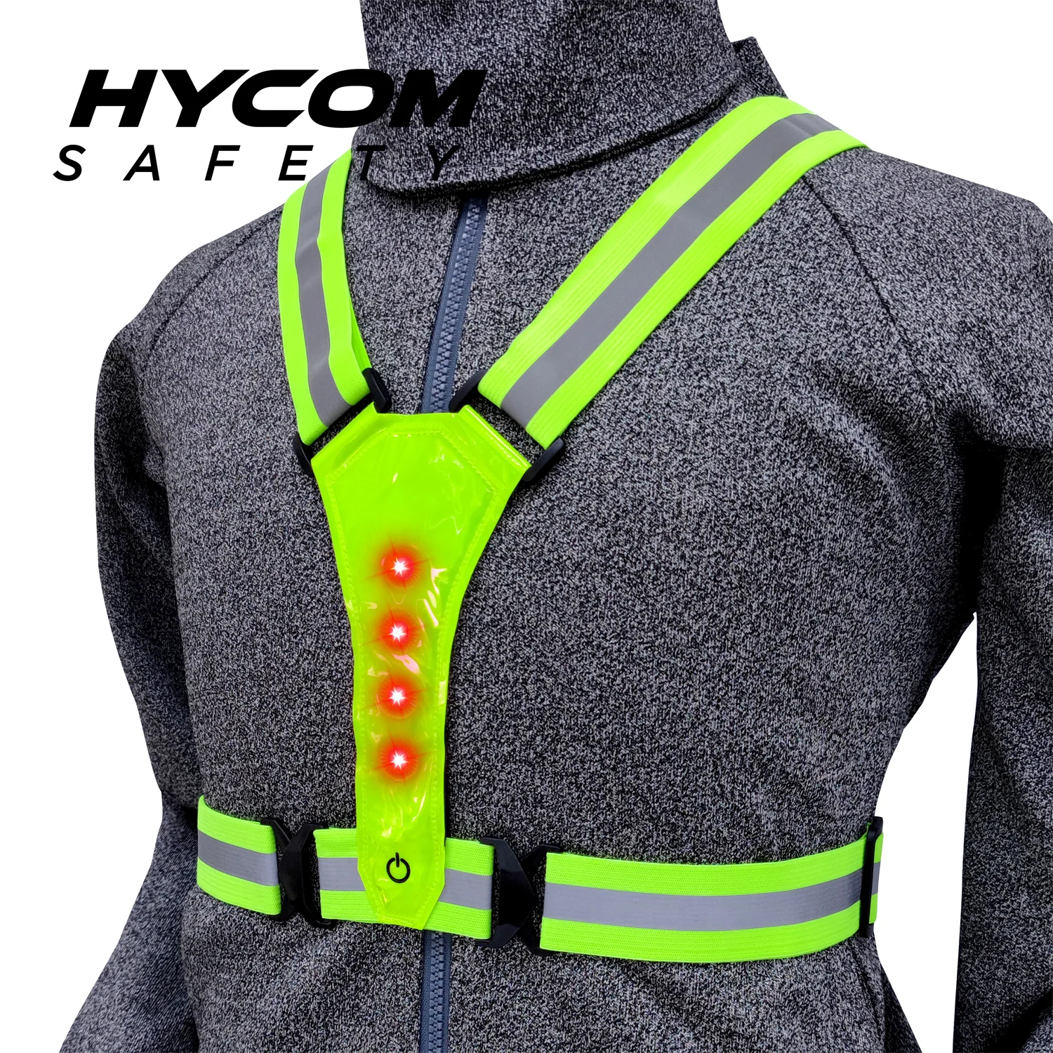 HYCOM RSTL022 легкий 3 режима света безопасности жилет светодиодный светоотражающий ночного бега светодиодный жилет