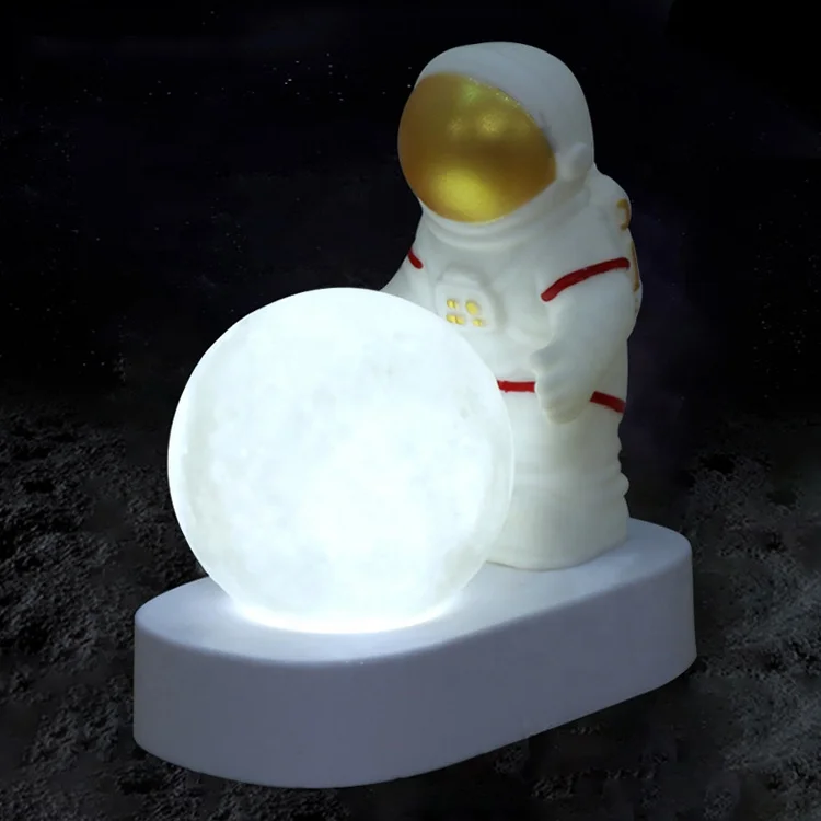 3D Moon Lamp Astronaut LED Table Lamp Bedside Lamp for Home Bedroom Kids Boys Birthday Xmas Gifts