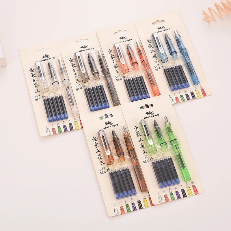 Jinhao 599A Fountain Pen Popular Plastic Colorful Classic Business Gift Ink Pen