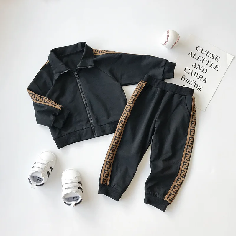 2020 Autumn Boy Clothes Set Sport Wear Kids Jacket Suit 2 Pieces Brother Sister Set Outfits