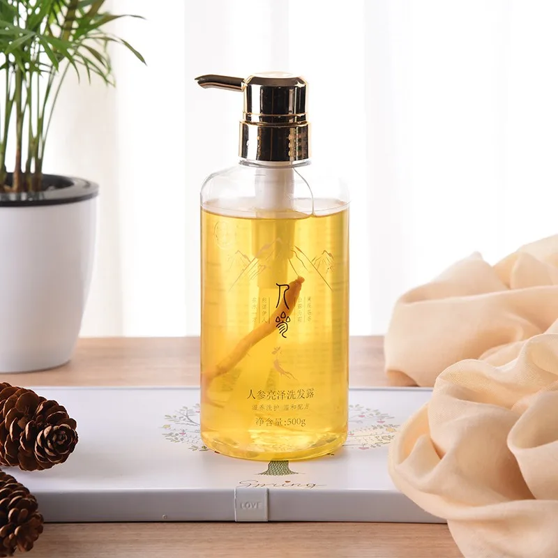 
Factory 500g hair care nourishing natural mild organic ginseng shampoo 