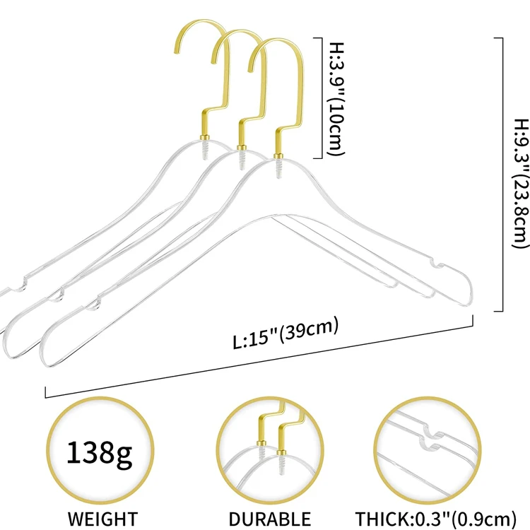 Non Slip Clear Rack Acrylic Coat Hanger Easy to Handle Clear Acrylic Clothes Hanger Sleek Modern Closet Look