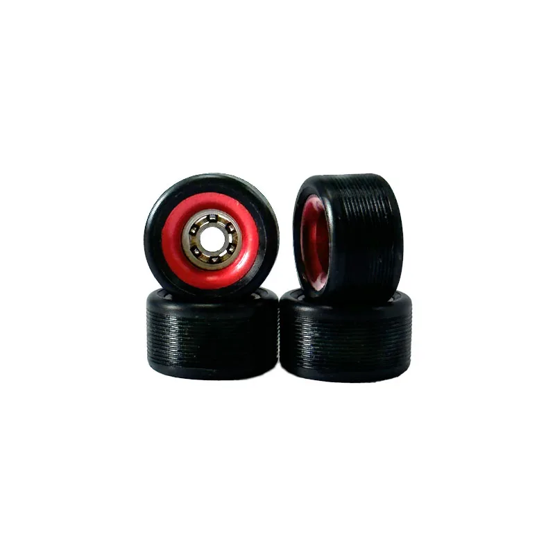 High speed bearing fingerboard CNC wheels with DuPont holder bearings two-color double inner ring fingerboard bearing wheels