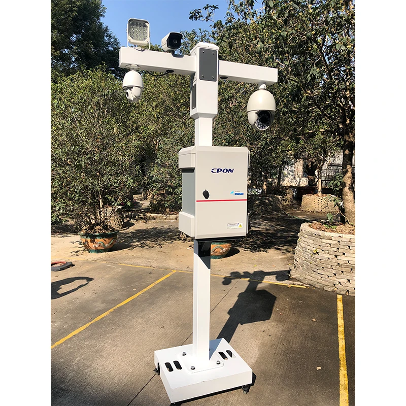 N China Factory Wholesale Galvanized Circular Solar Monitoring Pole CCTV Camera Pole