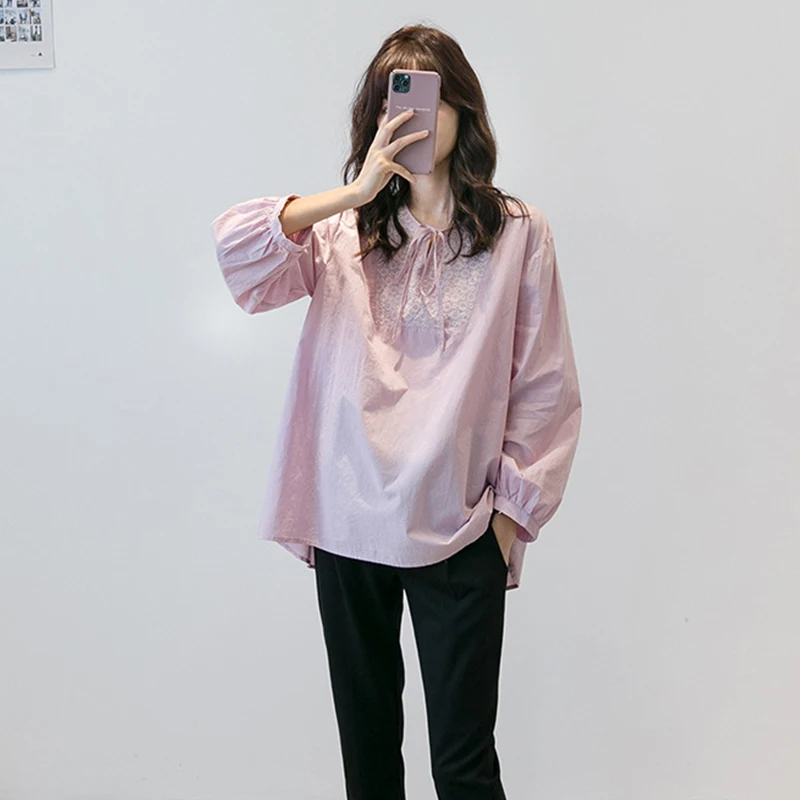 wholesale maternity clothes 2020 fall and spring pregnant outfit thin long sleeve maternity top