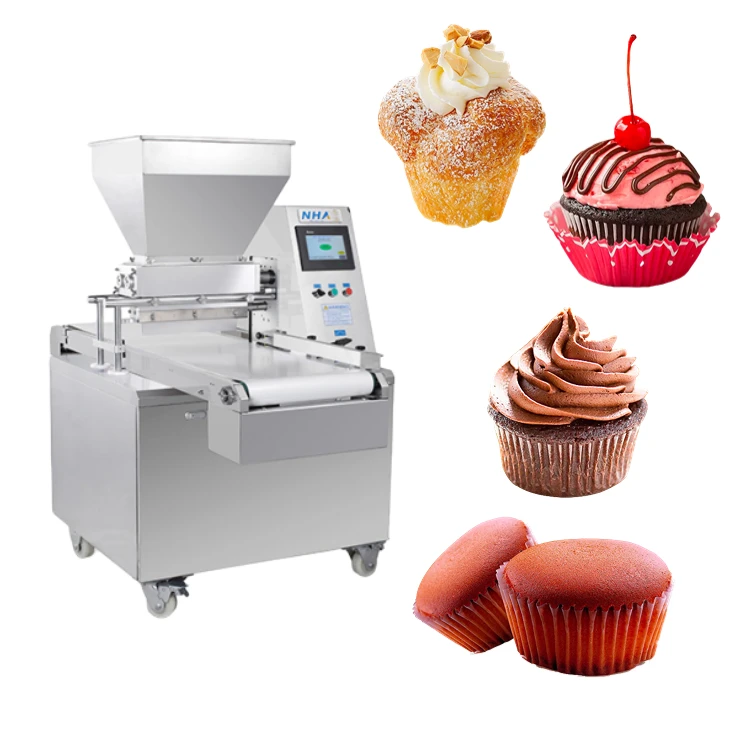 automatic cake paste filling machine for making cakes and other baked foods