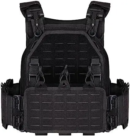 Abrasion Resistant Camouflage Tactical Training Vest Laser Cut Molle Modular Vests