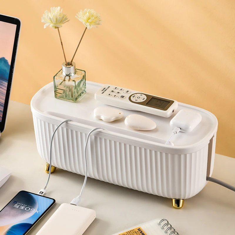 Multifunctional Plastic Cable Organizer Wire Organizer Frame Storage Box Power Socket Rack Integrated Wire Cable storage box