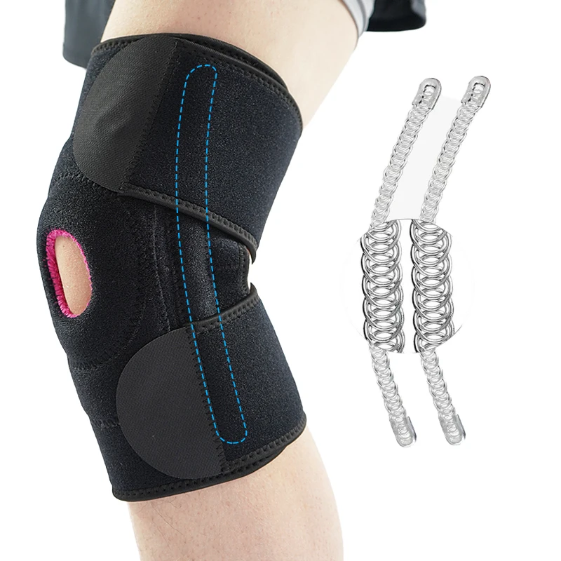 Neoprene Knee Support Pad Compression Knee Braces Joint Support With Spring Walker Knee Support