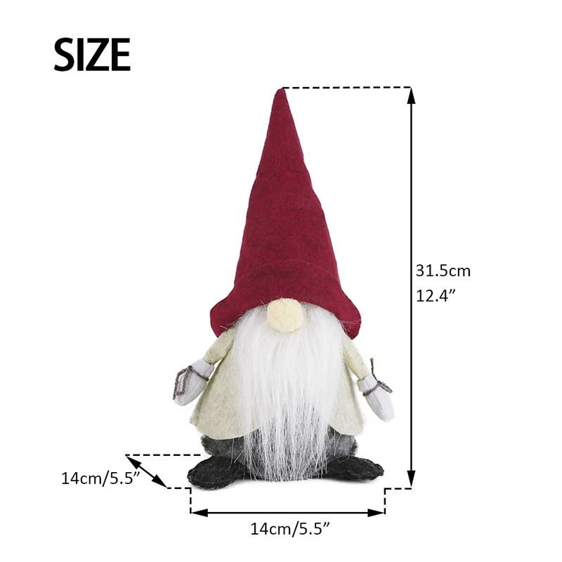 EAGLEGIFTS Wholesale lovely christmas fabric elf standing stuffed elves tabletop decoration