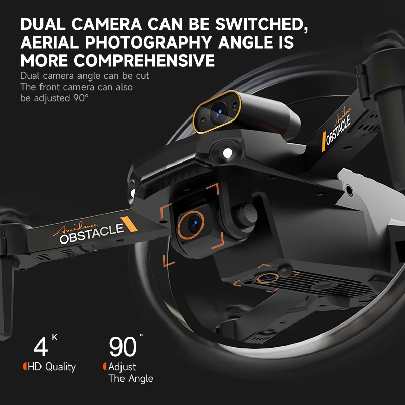 1080p Drone 4K S91 with Dual Camera Foldable Quadcopter with 360 Degree Obstacle Avoidance 5G WiFi VS Mini Drone