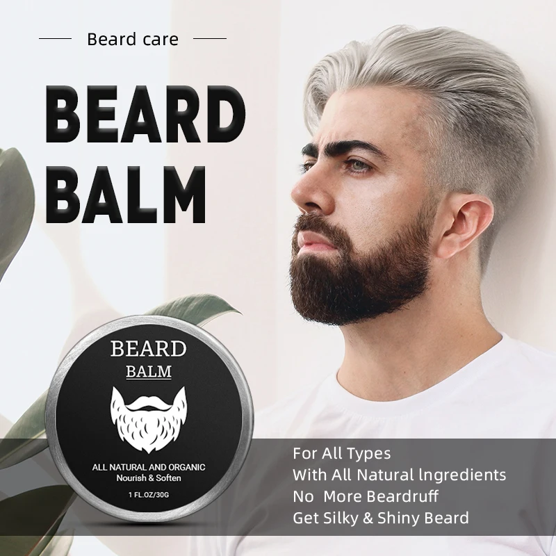 Private Label Beard Set For Grooming Beards And Mustache And wash Men Beard Kit
