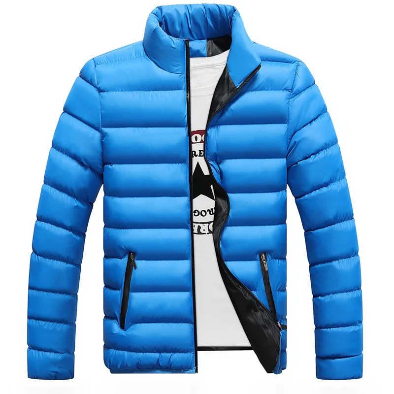 New Arrival Solid Color Warm Thick Casual Outwear Coat Winter Jacket Men