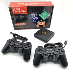 Custom 2.4 G Padora Gamebox 4K HD Android TV Magic XS 5600 Retro Game Box 3D Arcade Games Machine for GBA N64