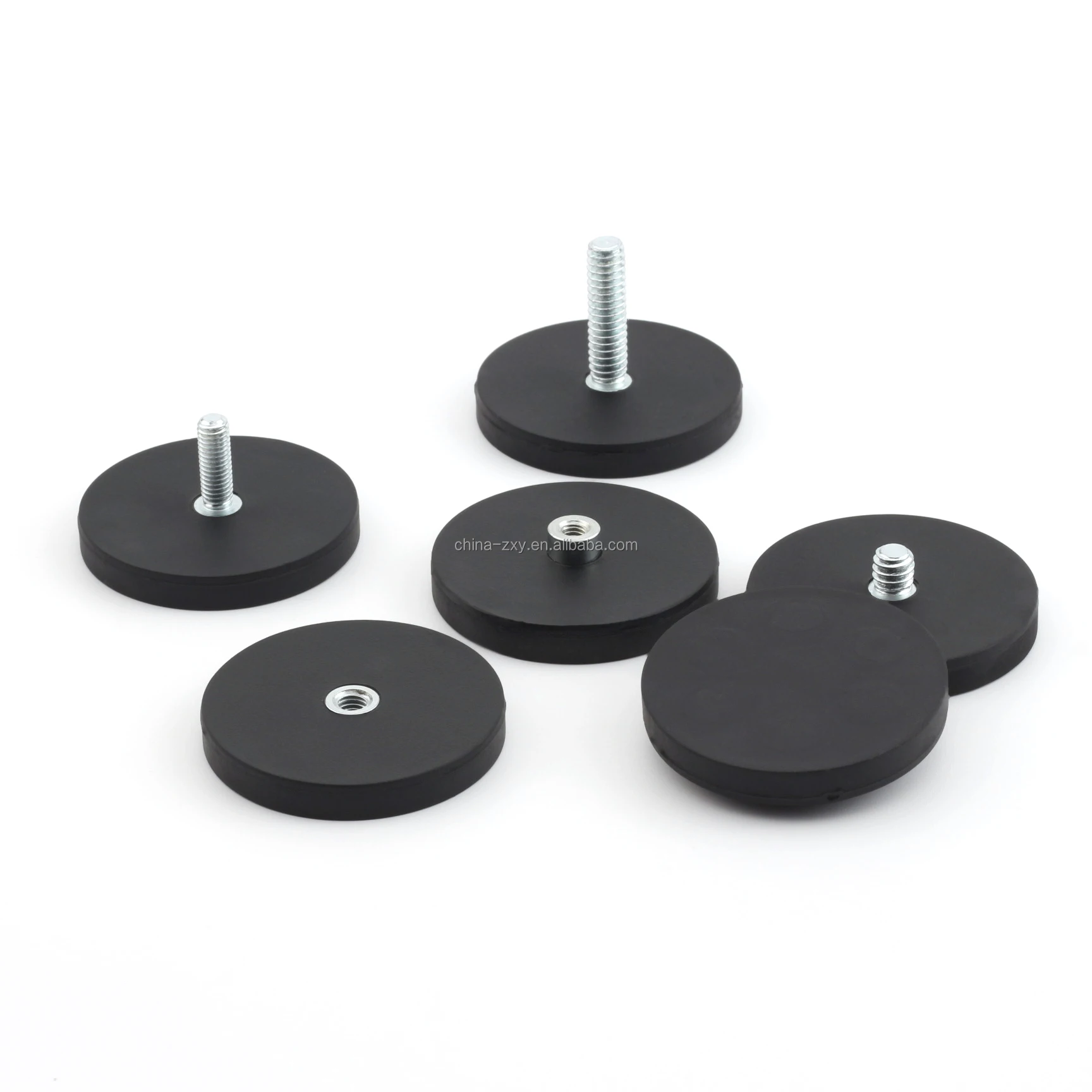 Factory price Rubber Coated Magnet strong neodymium magnet with rubberized customized Logo