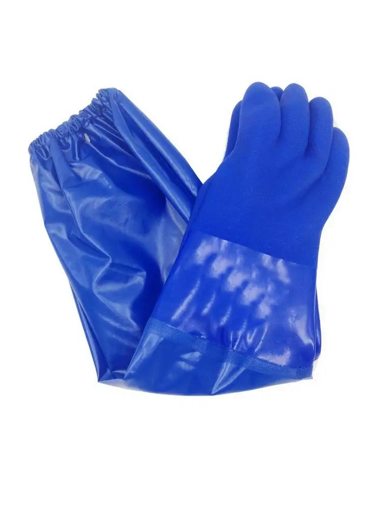 70 cm Long Sleeve Waterproof Oil Resistant Fishing Work Glove