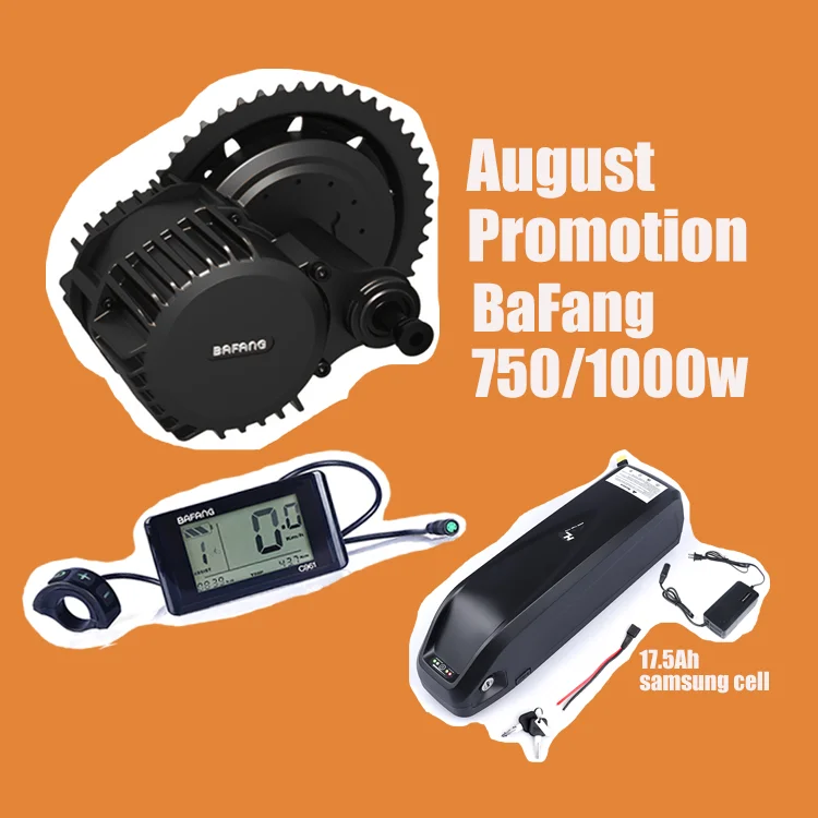 Akkubici в продаже BaFang BBS02 03 HD 750/1000 Вт комплект для преобразования электровелосипедного двигателя среднего привода с аккумулятором комплект для преобразования электровелосипеда