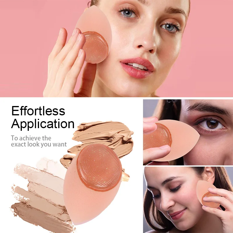 Silicone Soft Microfiber Customized Private Label Makeup Remover Sponge Vegan With