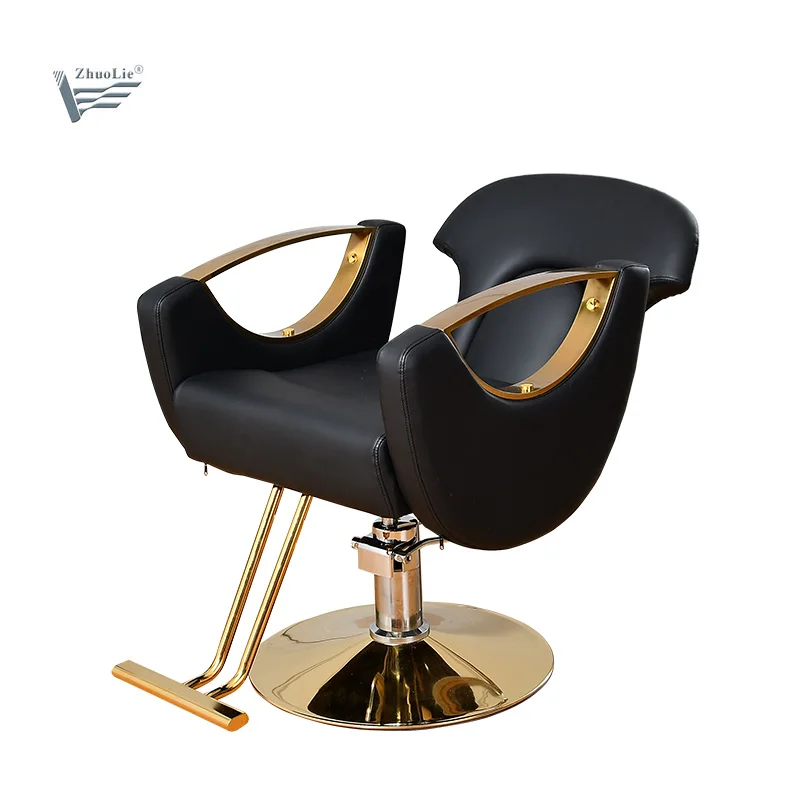 Black Reclining Gold Style Styling chairs salon hair salon furniture hairdressing styling chair