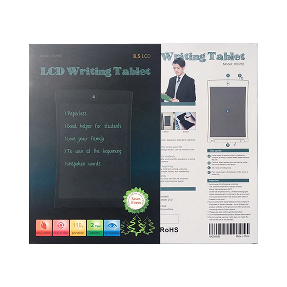 Multicolor E Ink Digital Drawing Board Kids 8.5 Inch LCD Writing Tablet