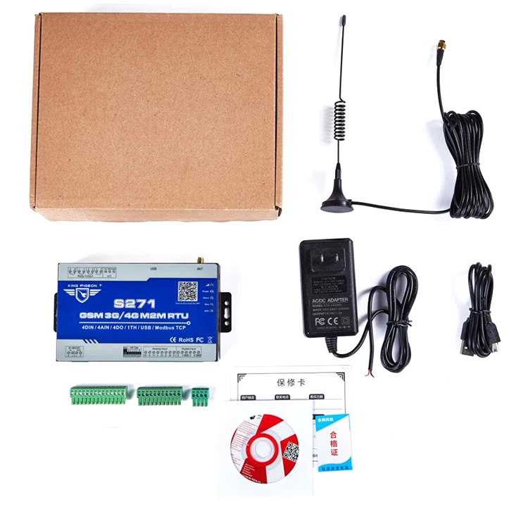 S271 Modbus MQTT 4G LTE RTU 4DIN/4DO/4AIN Control System