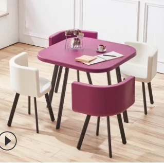 
simple model business dining table set 