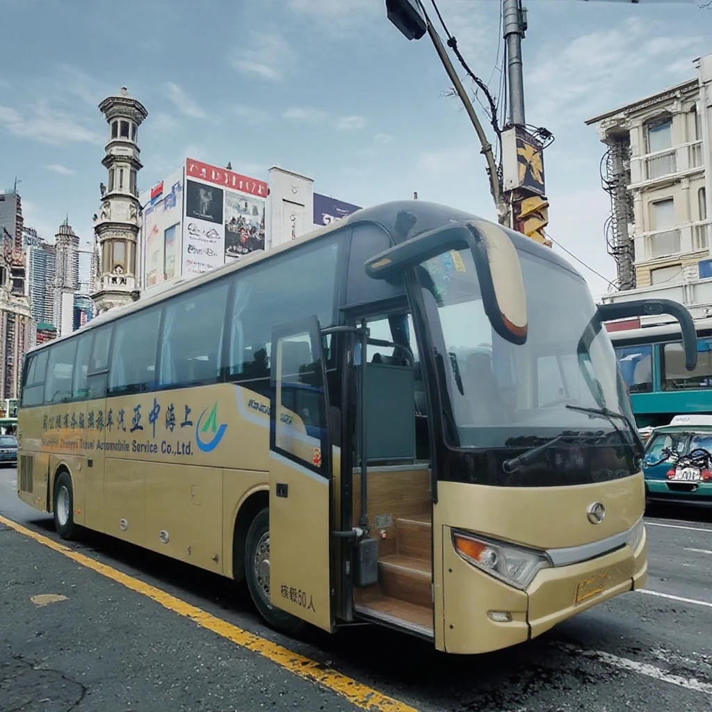 Привлекательная цена 50 мест Роскошный Пассажирский Автобус Kinglong ручной дизельный автобус автоматический большой с дизельным двигателем