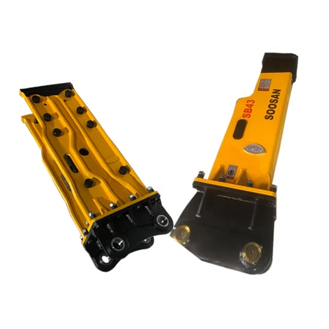 2022 Hot selling Chinese factory SOOSAN breaking hammer excavator SB81 vertical hydraulic hammer with chisel SB43 mute