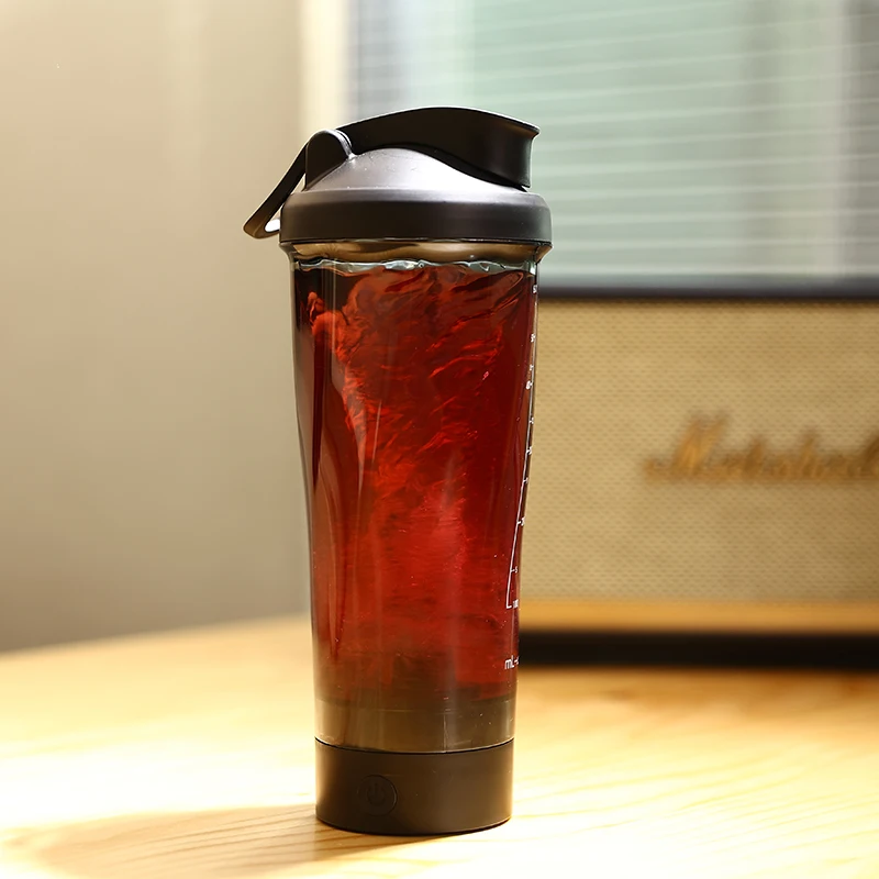 Effortless Cleaning Shaker Bottle with USB Cable Detachable Bottom Dishwasher Safe Gym Blender