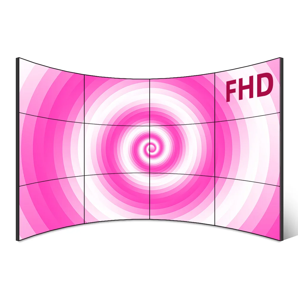3x3 46 55 inch ultra narrow 1.8mm bezel 4k HD advertising lcd video wall indoor