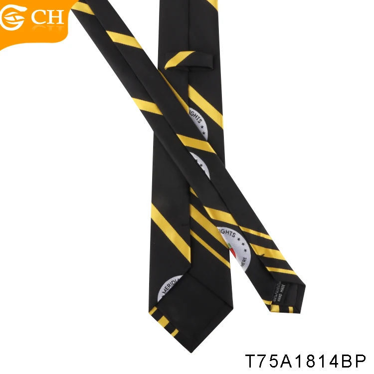 Professional Factory Woven School Neckties Custom Hot Sale Stripe Twill Polyester Ties Custom Logo Company Bank School Ties