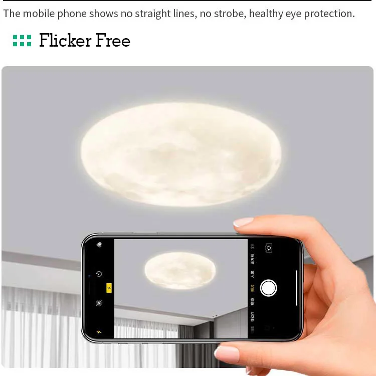 light light wall Ra>90 remote control ceiling Living Room Bedroom Corridor Art Mural Lighting ceil led  Moon Wall Lamp CE