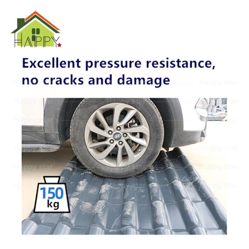 Color customized plastic roofing tile/ASA coated PVC roofing/roof sheet synthetic spanish roof tile