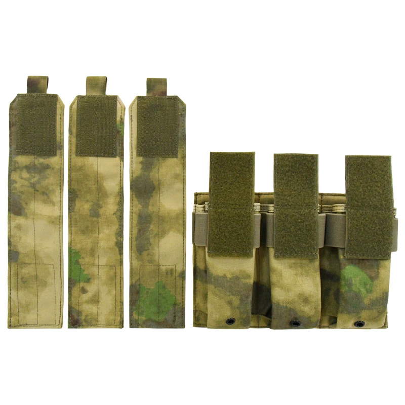 GAF 1000D Durable Nylon FG Color Tactical Triple Mag Pouch for Tactical Vest