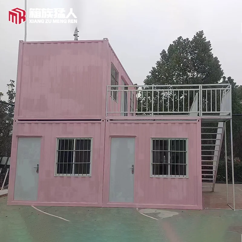 Busy prefab pop-up coffee shop corrugated shipping metal container cafe bar design 20ft house for sale