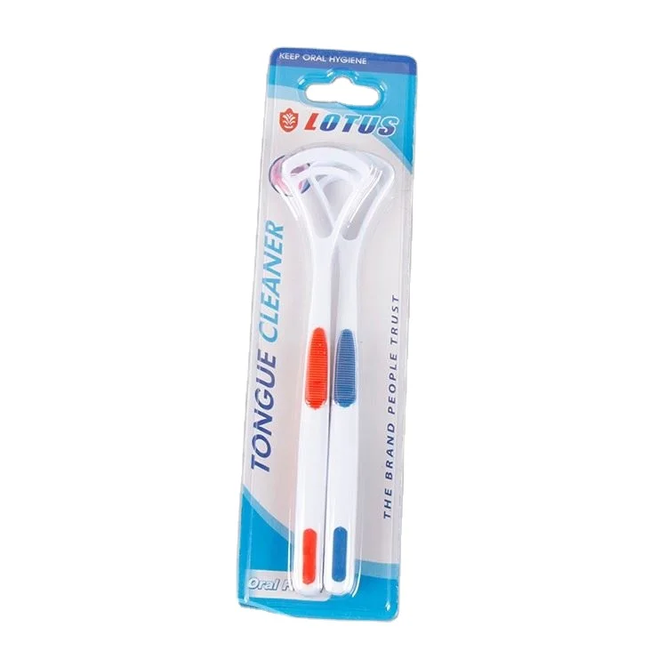 Promotional new style soft rubber handle PP tongue brush