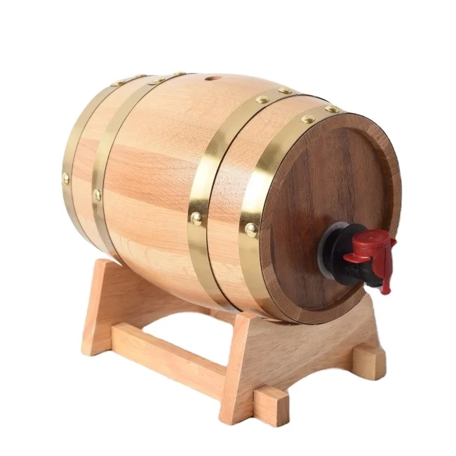 3L Mini oak barrel wine beer and whiskey storage decor