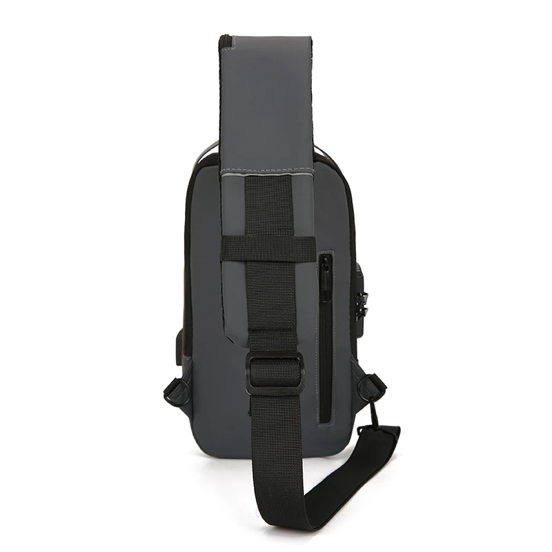 New fashion and casual multifunctional characteristic contracted USB charging and waterproof chest bag