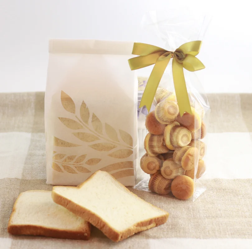 Custom Printing Transparent Opp Square Bottom Baking Bread Cake Plastic Packaging Bags Wholesale