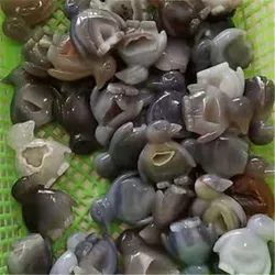 Wholesale high quality natural hand carved agate geode crystal penguin for decoration