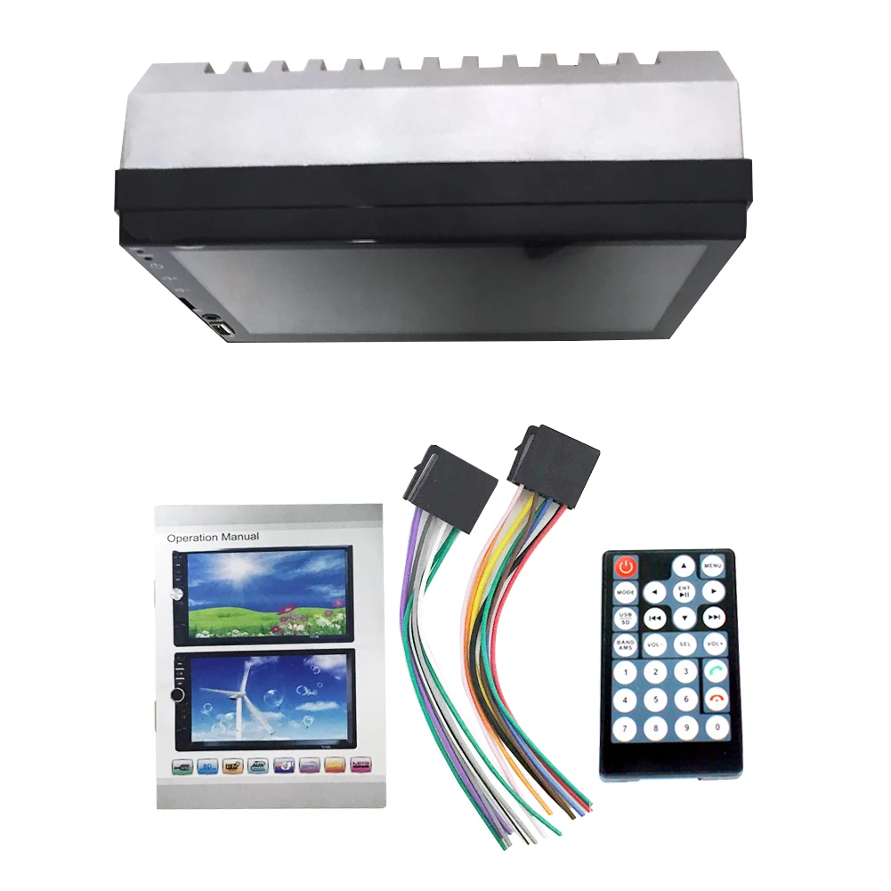 Factory Sale 2Din 7inch Full Touch Screen 7701  BT Hands-free Fm Radio Aux Audio Input Reversing HD Car MP5 Player