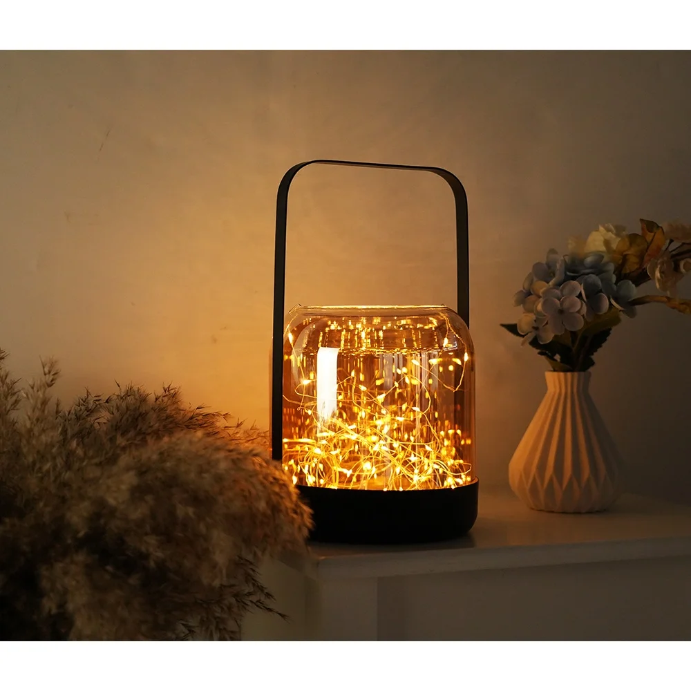 Foryoudecor new royal glass candle lantern set of 2 smoky glass metal pilar lantern for everyday use