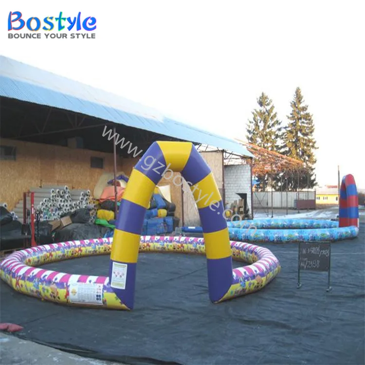 Children Inflatable Bumper Car Track Inflatable Air Track Bumper Cars Track